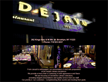 Tablet Screenshot of dejavurestaurant.net